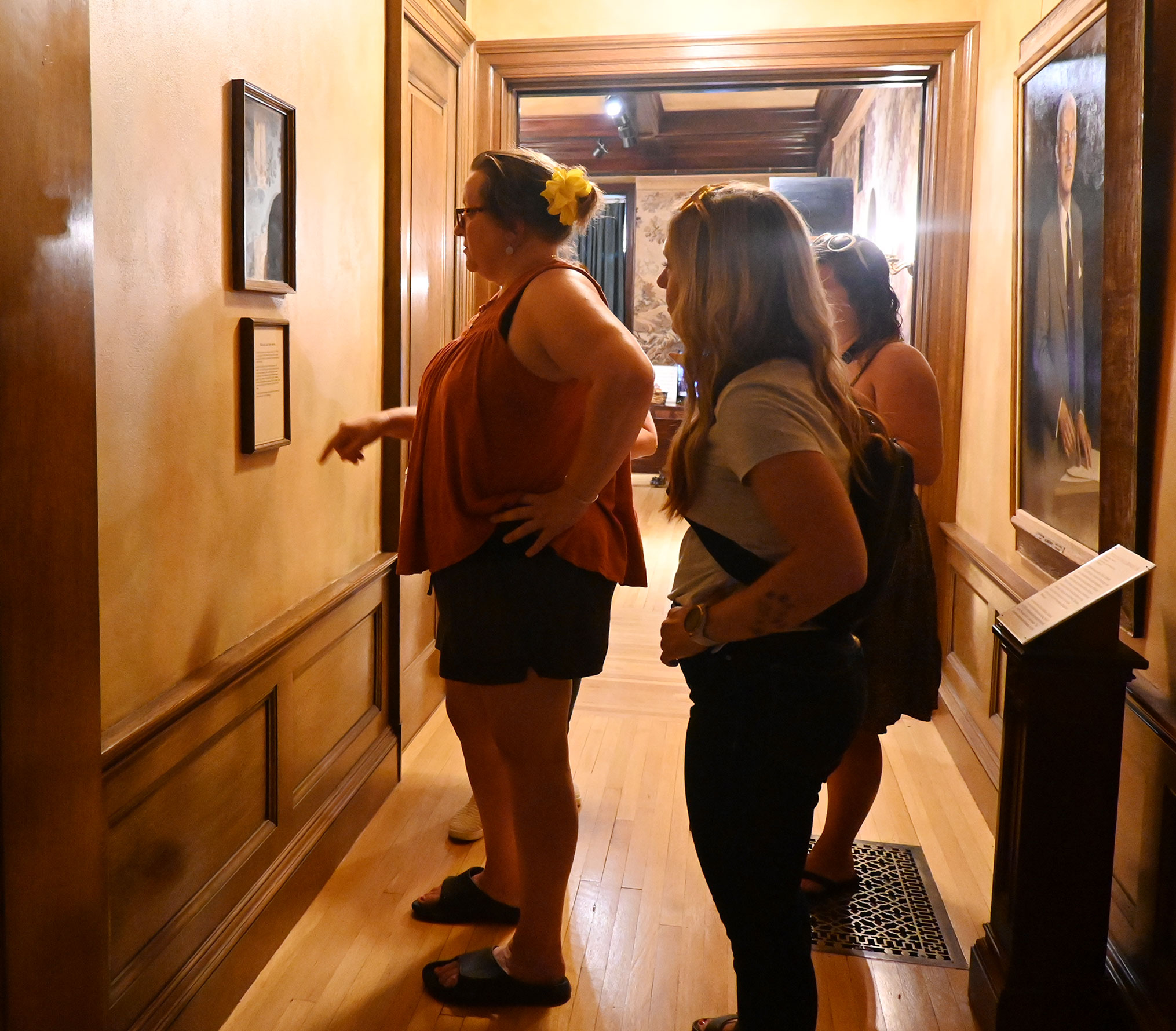 Visitors in the Historic Sawyer Home