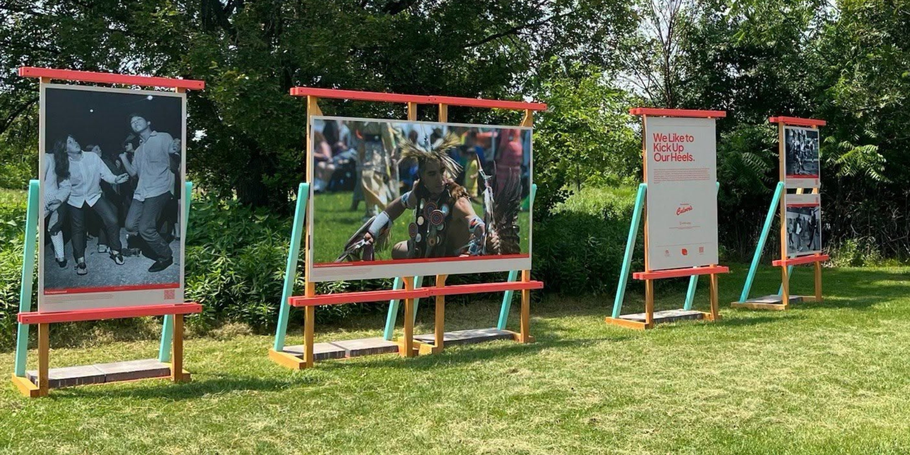 View of the History Walks Tour Display