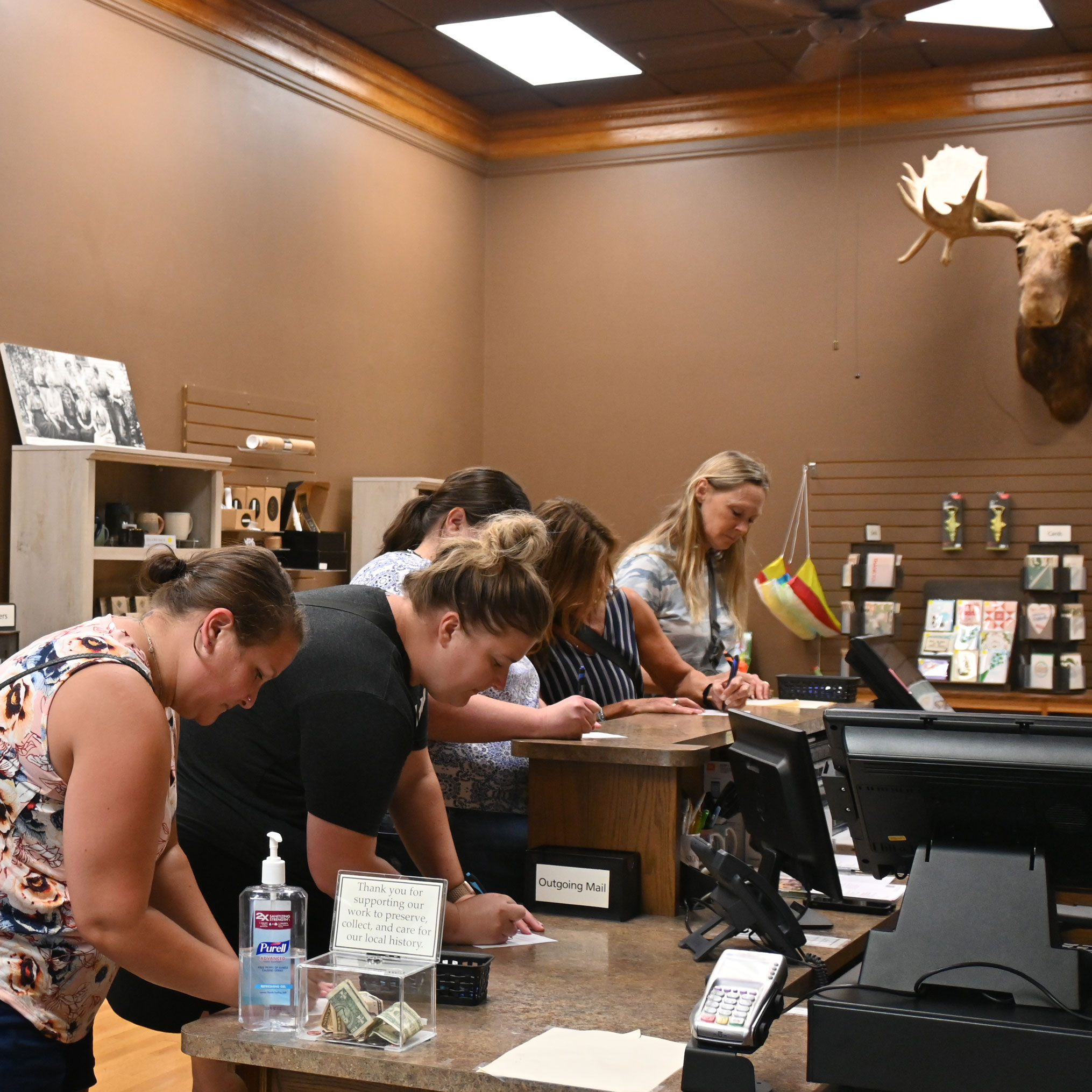 Visitors in the Museum Store