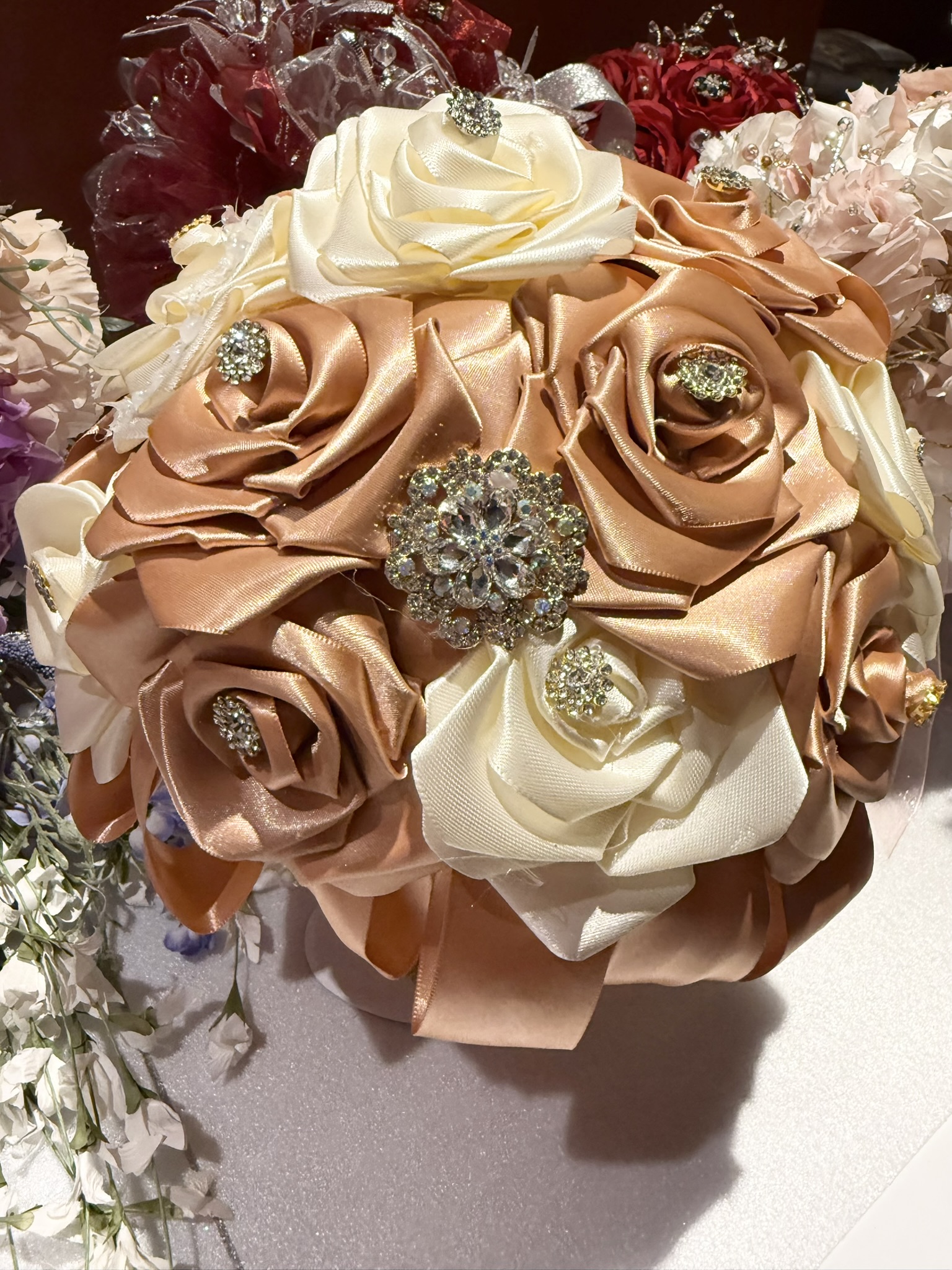Detail of quinceanera bouquets