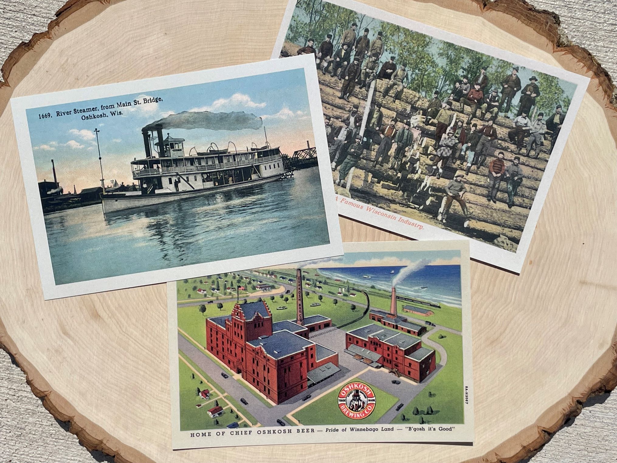 Postcards of historic Oshkosh